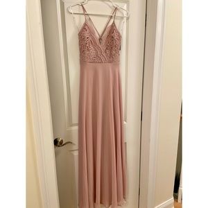 Lulu’s Dusty Lavender Maxi Dress